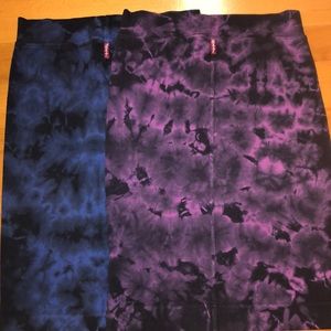 2 Hard Tail Tye Dye Cotton Blend Pencil Skirts
